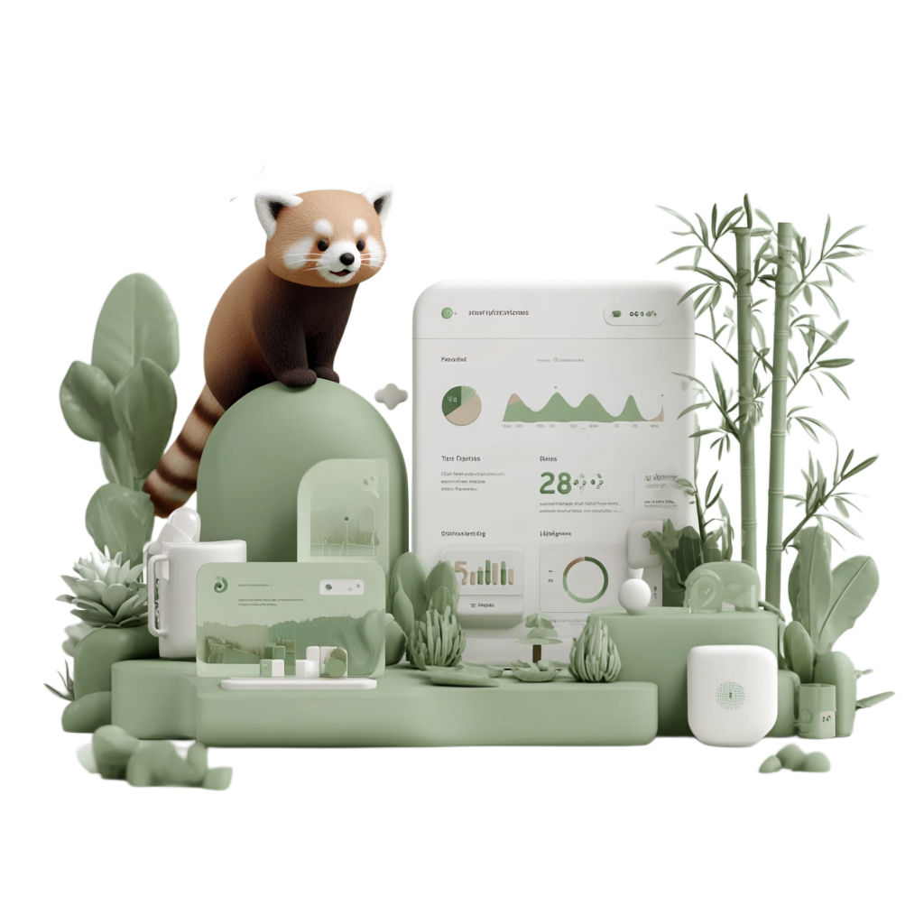 Yax Finance - Smart expense tracking app with friendly red panda mascot